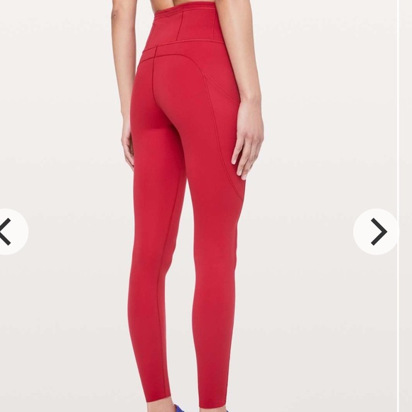 lululemon athletica Pants - $128 Lululemon Fast and Free Tight 28" *Non-Reflective Dark Red